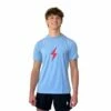 BRUCE BOLT "BOLT" Casual T-Shirt - BABY BLUE W/RED BOLT -Baseball Equipment Sales 2024 bruce bolt bolt casual t shirt baby blue wred bolt t shirt bruce bolt 614332
