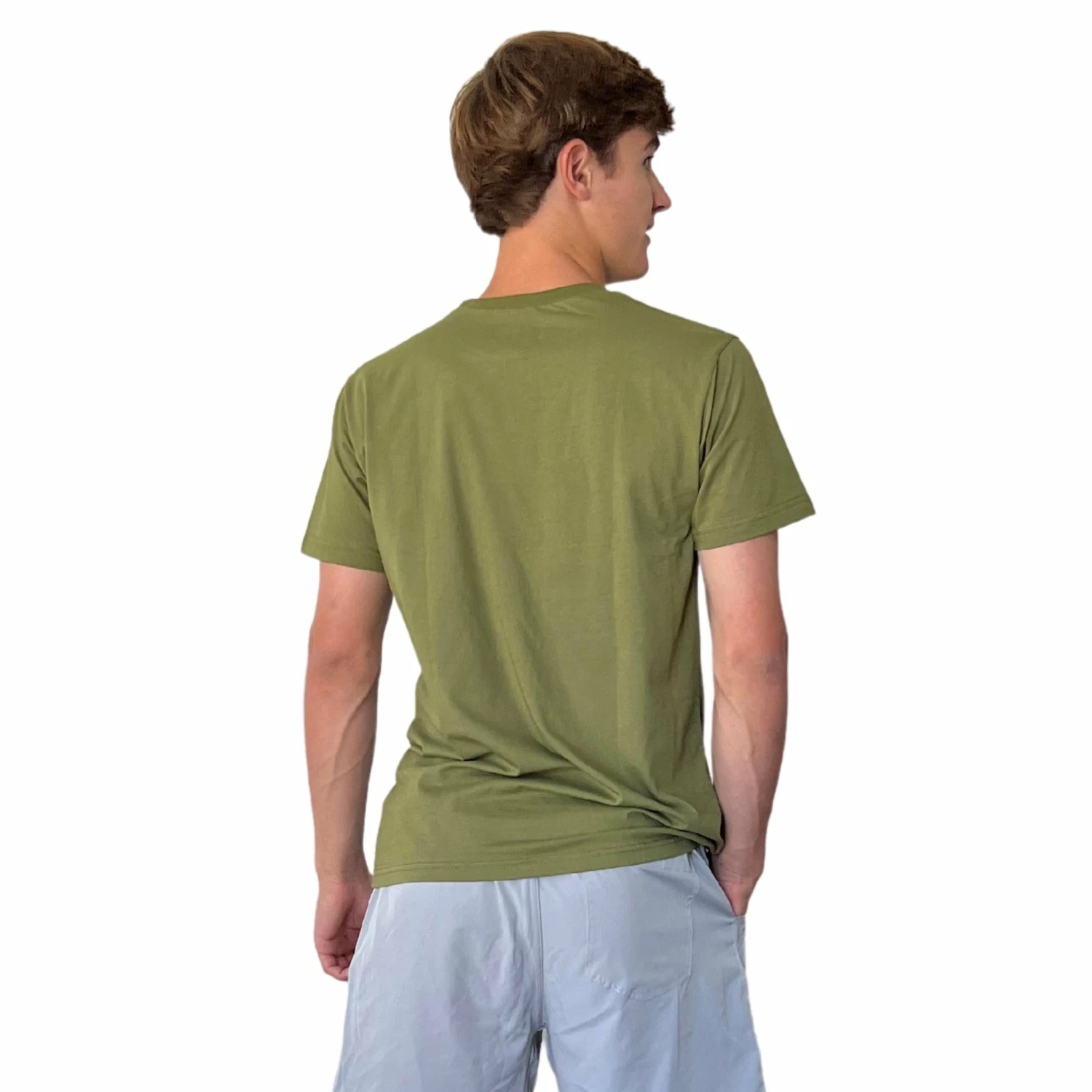 BRUCE BOLT "BOLT" Casual T-Shirt - GREEN W/YELLOW MILITARY BOLT 4 BRUCE BOLT "BOLT" Casual T-Shirt - GREEN W/YELLOW MILITARY BOLT - Image 2