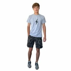 BRUCE BOLT "BOLT" Casual T-Shirt - HEATHER GREY W/BLACK PREMIUM PRO BOLT -Baseball Equipment Sales 2024 bruce bolt bolt casual t shirt heather grey wblack premium pro bolt t shirt bruce bolt 405288