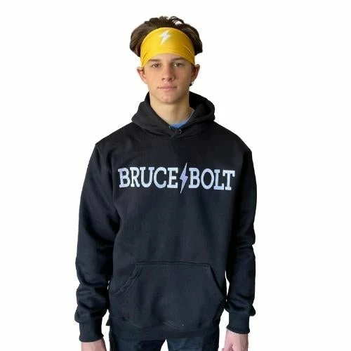 BRUCE BOLT "BRUCE BOLT" Hoodie - BLACK 3 BRUCE BOLT "BRUCE BOLT" Hoodie - BLACK