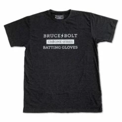 BRUCE BOLT "CHROME SERIES" Tshirt - CHARCOAL GREY And SILVER -Baseball Equipment Sales 2024 bruce bolt chrome series tshirt charcoal grey and silver t shirt bruce bolt 314956