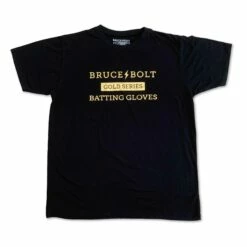 BRUCE BOLT "GOLD SERIES" Tshirt - BLACK And GOLD -Baseball Equipment Sales 2024 bruce bolt gold series tshirt black and gold t shirt bruce bolt 117275