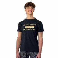 BRUCE BOLT "GOLD SERIES" Tshirt - BLACK And GOLD