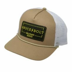 BRUCE BOLT "MILITARY Series" Patch 5-Panel Mesh Snapback Rope Trucker Hat