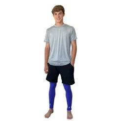BRUCE BOLT Xtra Long Compression Leg Sleeves (pair) - PURPLE -Baseball Equipment Sales 2024 bruce bolt xtra long compression leg sleeve purple bruce bolt 676355